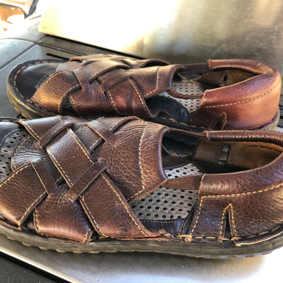 womens leather fisherman sandals